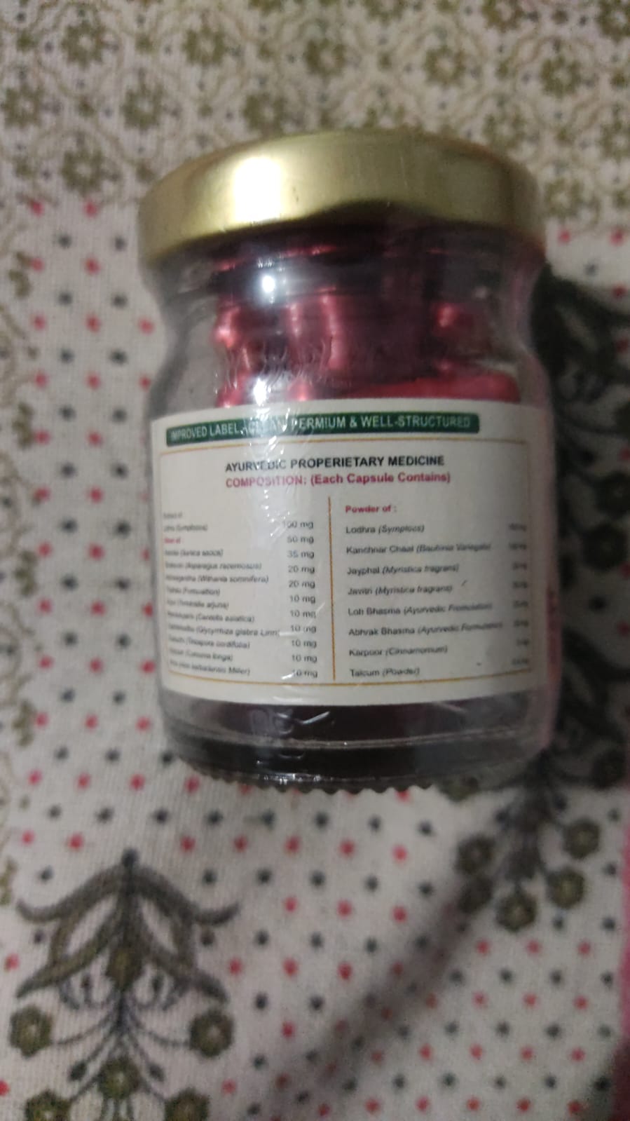 Cygone Capsule ingredients composition